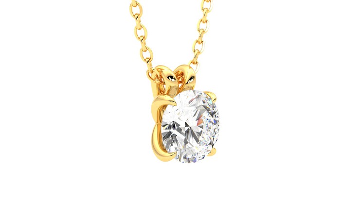 Taylor & Hart Dea 1.00ct Necklace Jewellery 360 degree image 6