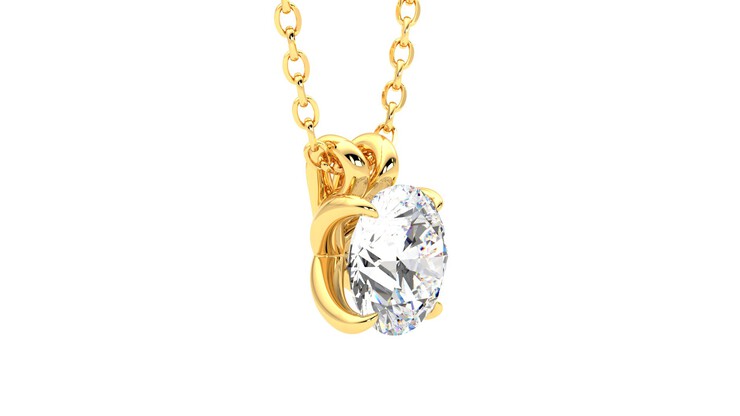 Taylor & Hart Dea 1.00ct Necklace Jewellery 360 degree image 7