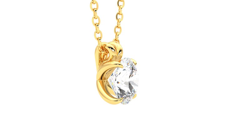 Taylor & Hart Dea 1.00ct Necklace Jewellery 360 degree image 8