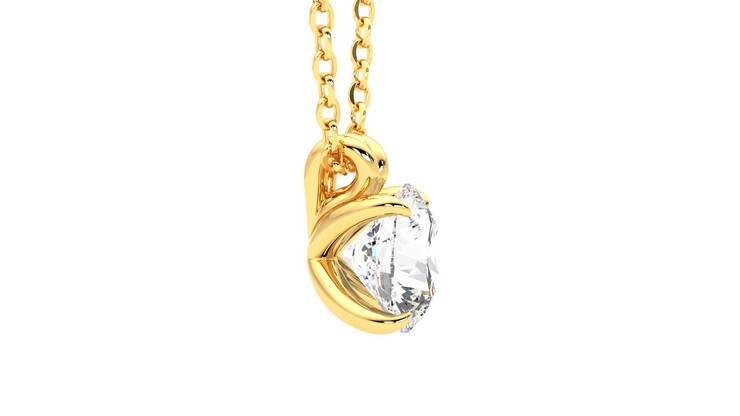 Taylor & Hart Dea 1.00ct Necklace Jewellery 360 degree image 9