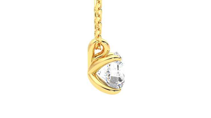Taylor & Hart Dea 1.00ct Necklace Jewellery 360 degree image 10