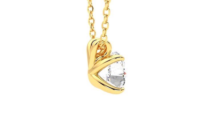 Taylor & Hart Dea 1.00ct Necklace Jewellery 360 degree image 11