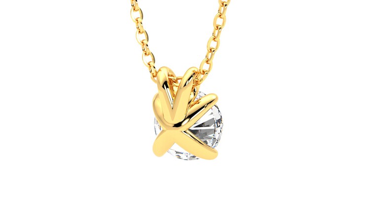 Taylor & Hart Dea 1.00ct Necklace Jewellery 360 degree image 14