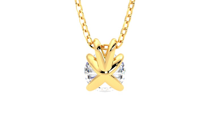 Taylor & Hart Dea 1.00ct Necklace Jewellery 360 degree image 15