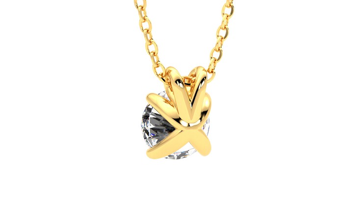 Taylor & Hart Dea 1.00ct Necklace Jewellery 360 degree image 16