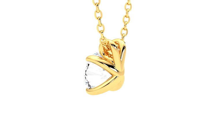 Taylor & Hart Dea 1.00ct Necklace Jewellery 360 degree image 18