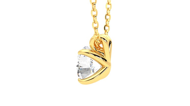 Taylor & Hart Dea 1.00ct Necklace Jewellery 360 degree image 19