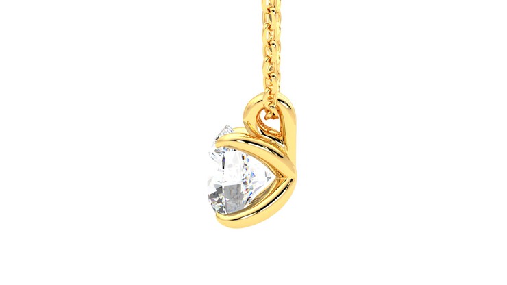 Taylor & Hart Dea 1.00ct Necklace Jewellery 360 degree image 20