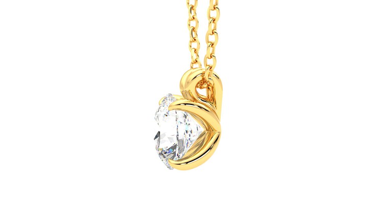 Taylor & Hart Dea 1.00ct Necklace Jewellery 360 degree image 21