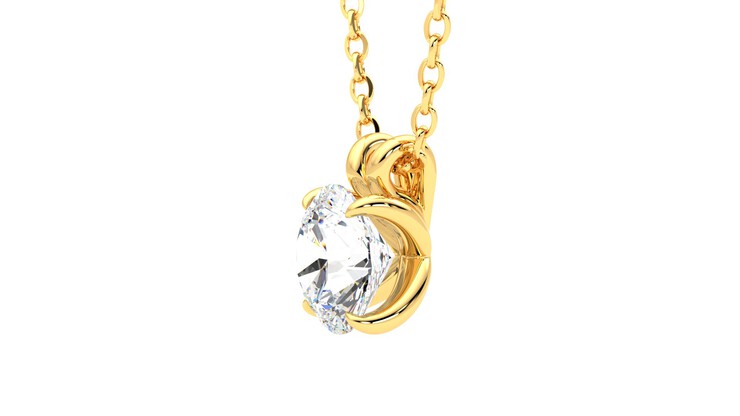 Taylor & Hart Dea 1.00ct Necklace Jewellery 360 degree image 22