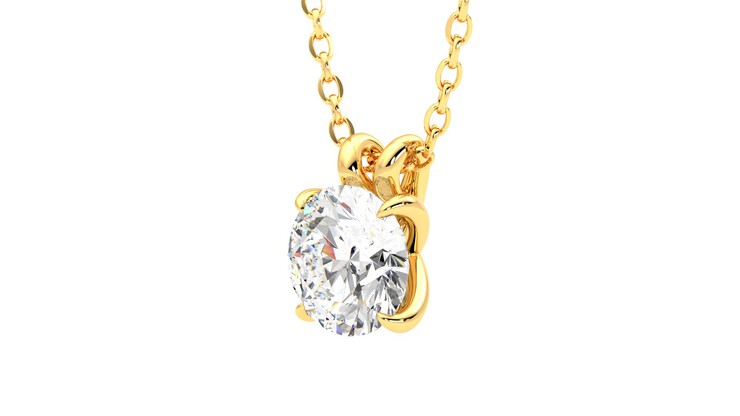 Taylor & Hart Dea 1.00ct Necklace Jewellery 360 degree image 24