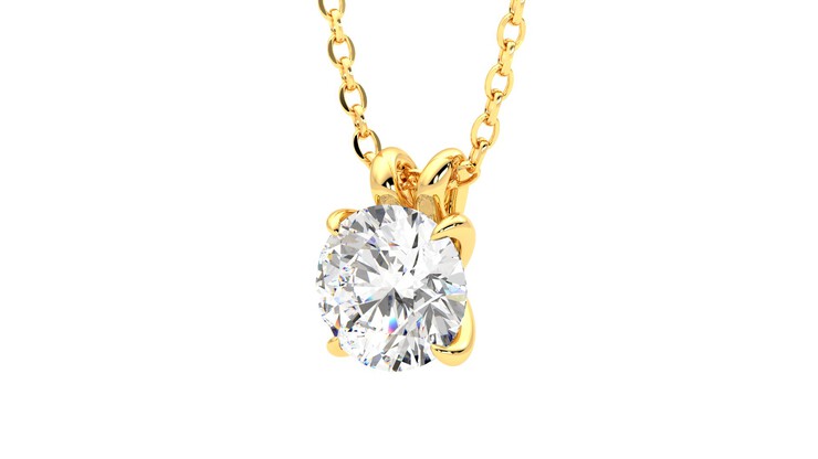 Taylor & Hart Dea 1.00ct Necklace Jewellery 360 degree image 25