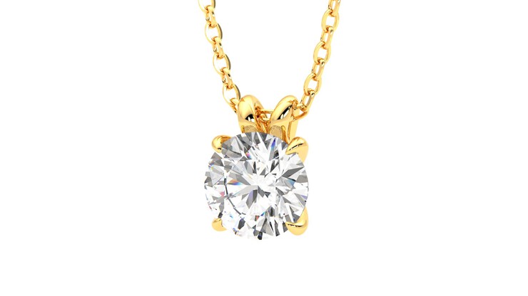 Taylor & Hart Dea 1.00ct Necklace Jewellery 360 degree image 26
