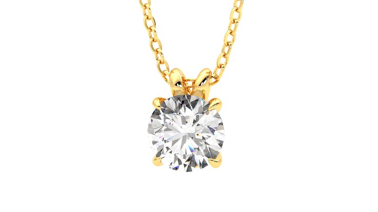 Taylor & Hart Dea 1.00ct Necklace Jewellery 360 degree image 27