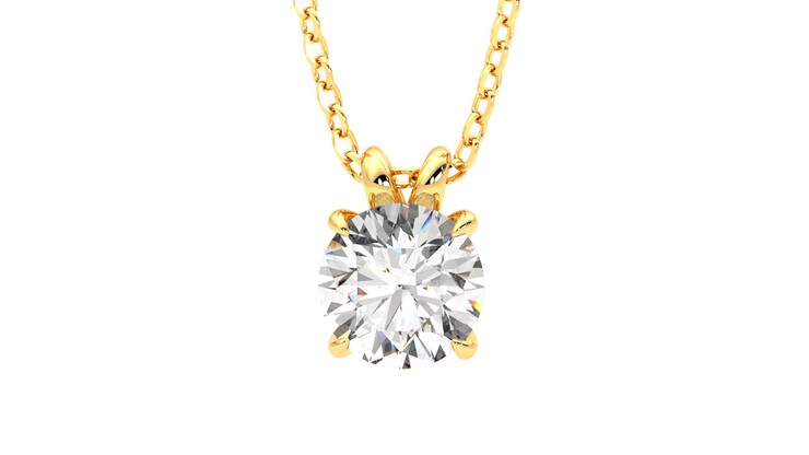 Taylor & Hart Dea 1.00ct Necklace Jewellery 360 degree image 28