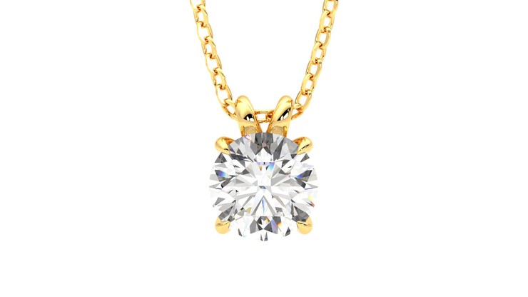 Taylor & Hart Dea 1.00ct Necklace Jewellery 360 degree image 29