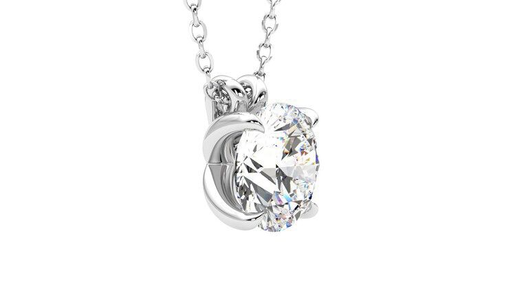 Taylor & Hart Dea 2.00ct Necklace Jewellery 360 degree image 7