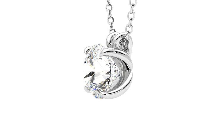Taylor & Hart Dea 2.00ct Necklace Jewellery 360 degree image 22