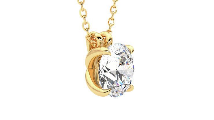 Taylor & Hart Dea 2.00ct Necklace Jewellery 360 degree image 7