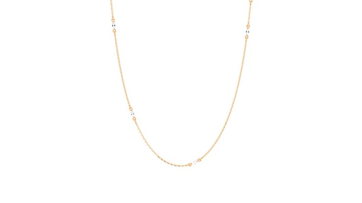 Taylor & Hart Iona Long Necklace Rose Necklace 360 detail 01