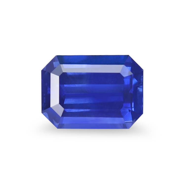 0.95ct Emerald Medium Blue Sapphire, Eye-Clean