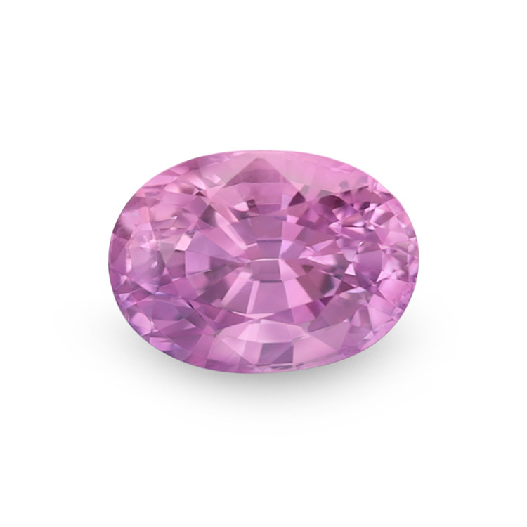 1.50ct Oval Medium Pink Sapphire, Eye-Clean