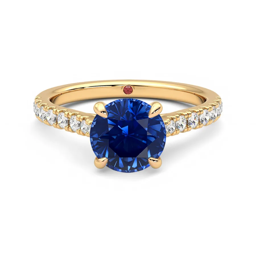 Aurora 18ct Rose Gold pavé style engagement ring Taylor & Hart