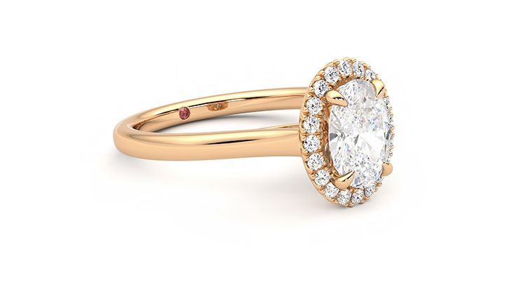 Taylor & Hart Adore Oval Engagement Ring 360 degree image 6