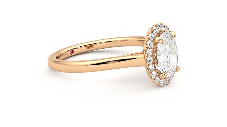 Taylor & Hart Adore Oval Engagement Ring 360 degree image 7