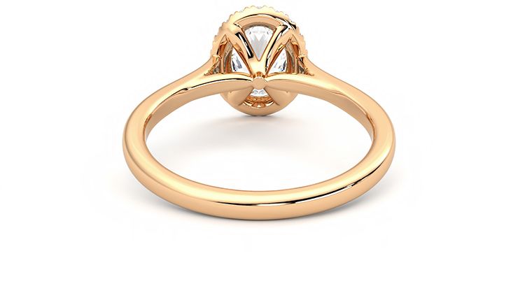 Taylor & Hart Adore Oval Engagement Ring 360 degree image 15