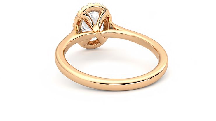 Taylor & Hart Adore Oval Engagement Ring 360 degree image 16