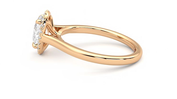 Taylor & Hart Adore Oval Engagement Ring 360 degree image 20