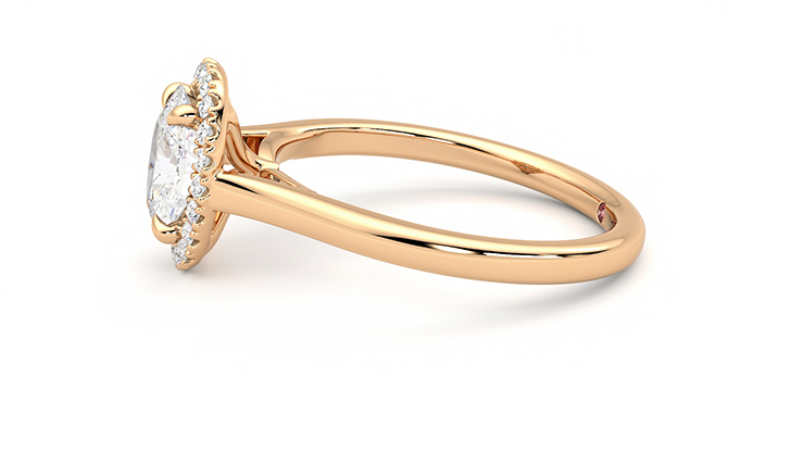 Taylor & Hart Adore Oval Engagement Ring 360 degree image 21