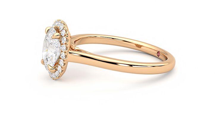 Taylor & Hart Adore Oval Engagement Ring 360 degree image 22