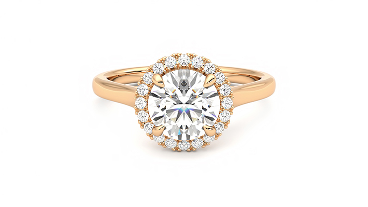 Taylor & Hart Adore Round Engagement Ring 360 detail 01