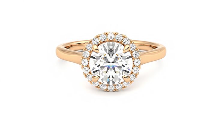 Taylor & Hart Adore Round Engagement Ring 360 degree image 0