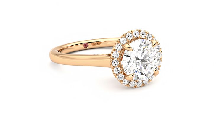 Taylor & Hart Adore Round Engagement Ring 360 degree image 5