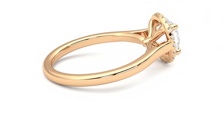 Taylor & Hart Adore Round Engagement Ring 360 degree image 11