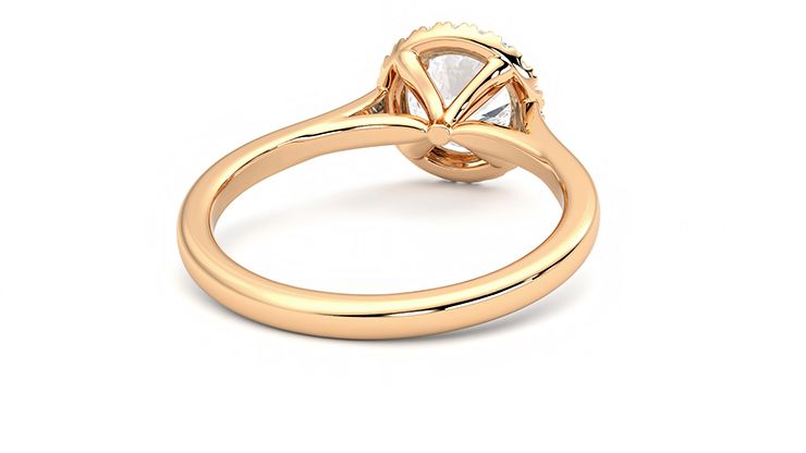 Taylor & Hart Adore Round Engagement Ring 360 degree image 14