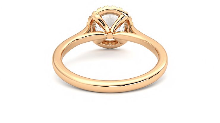 Taylor & Hart Adore Round Engagement Ring 360 degree image 15
