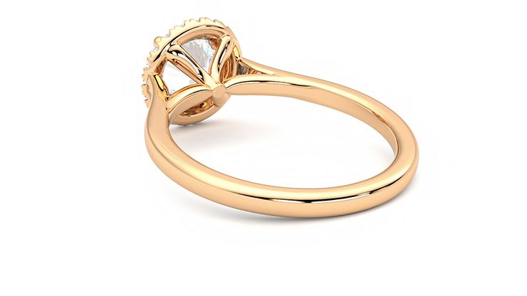 Taylor & Hart Adore Round Engagement Ring 360 degree image 17
