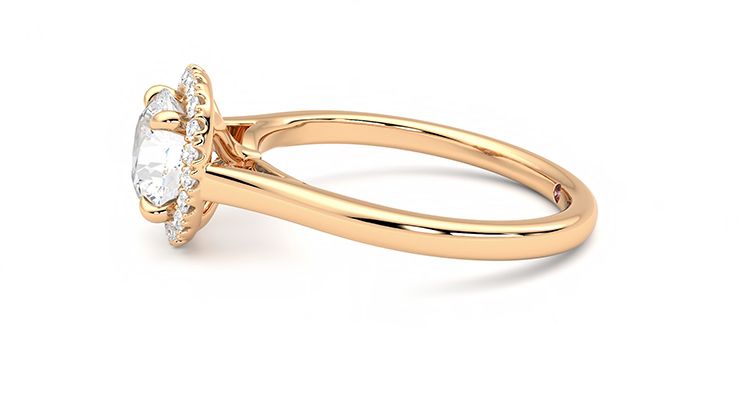 Taylor & Hart Adore Round Engagement Ring 360 degree image 21