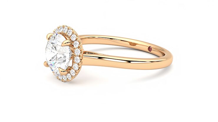 Taylor & Hart Adore Round Engagement Ring 360 degree image 23