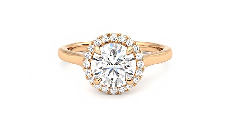 Taylor & Hart Adore Round Engagement Ring 360 degree image 29