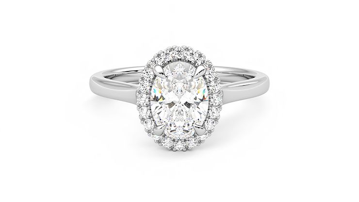 Taylor & Hart Adore Oval Engagement Ring 360 degree image 0