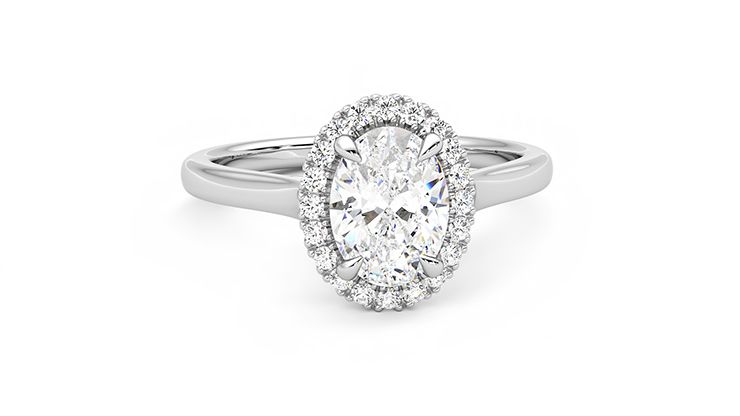 Taylor & Hart Adore Oval Engagement Ring 360 degree image 2