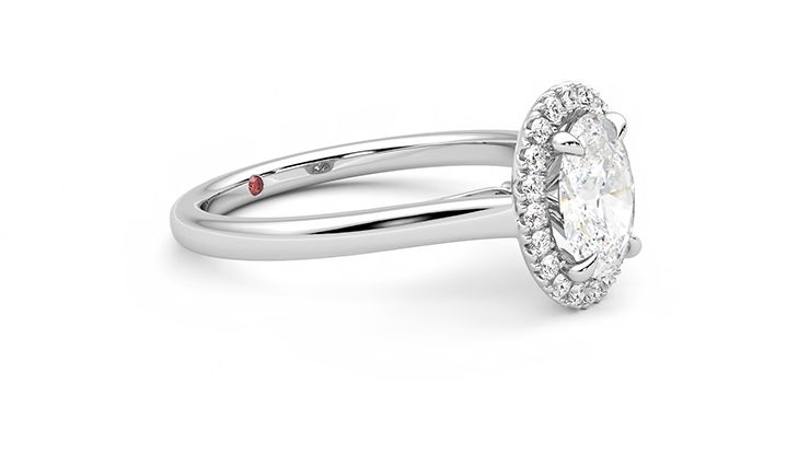 Taylor & Hart Adore Oval Engagement Ring 360 degree image 7