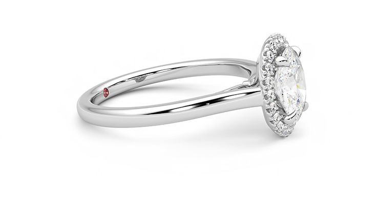 Taylor & Hart Adore Oval Engagement Ring 360 degree image 8