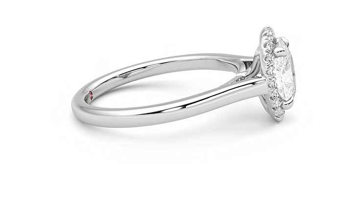 Taylor & Hart Adore Oval Engagement Ring 360 degree image 9