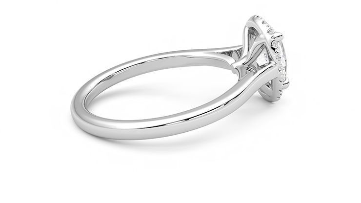 Taylor & Hart Adore Oval Engagement Ring 360 degree image 11